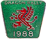 Dragon motorcycle rally badge