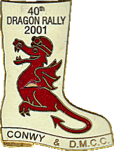 Dragon motorcycle rally badge from Dave Rees