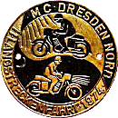 Dresden Langstreckenfahrt motorcycle rally badge from Jean-Francois Helias