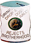 Drink Drop & Doss motorcycle rally badge from Jean-Francois Helias