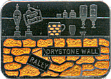 Drystone Wall motorcycle rally badge from Dave Cooper