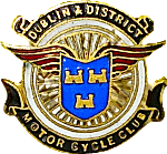 Dublin & DMCC motorcycle club badge from Jean-Francois Helias
