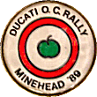 Ducati motorcycle rally badge