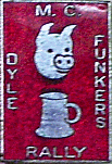 Dwyle Funkers motorcycle rally badge from Jan Heiland