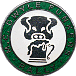 Dwyle Funkers motorcycle rally badge from Dave Cooper