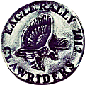 Eagle motorcycle rally badge from Jean-Francois Helias
