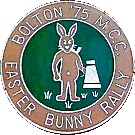 Easter Bunny motorcycle rally badge from Jean-Francois Helias