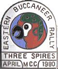 Eastern Buccaneer motorcycle rally badge from Russ Shand