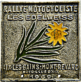 Edelweiss motorcycle rally badge from Jean-Francois Helias