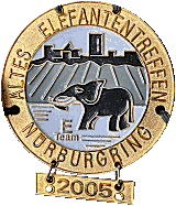 Elefant motorcycle rally badge from Hans Mondorf