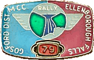 Ellenborough Falls motorcycle rally badge