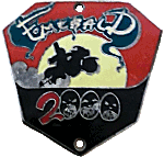 Emerald motorcycle rally badge from Jean-Francois Helias