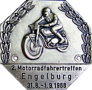 Engelburg motorcycle rally badge from Jean-Francois Helias