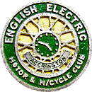 English Electric M & MCC motorcycle club badge from Jean-Francois Helias