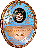 Erlangen motorcycle rally badge from Jean-Francois Helias
