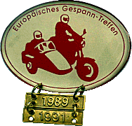 Europaisches motorcycle rally badge from Jean-Francois Helias