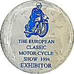 European Classic Motorcycle Show motorcycle show badge from Jean-Francois Helias