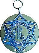 European Motorcyclists for Christ motorcycle rally badge from Jean-Francois Helias