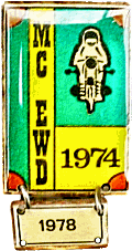 EWD motorcycle rally badge from Jean-Francois Helias