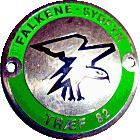 Falkene Sydfyn motorcycle rally badge from Jean-Francois Helias