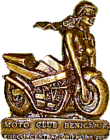 Fallas motorcycle rally badge from Jean-Francois Helias