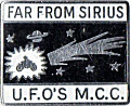 Far From Sirius motorcycle rally badge from Phil Drackley