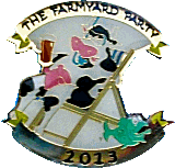 Farmyard Party motorcycle rally badge from Jean-Francois Helias