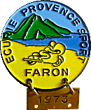 Faron motorcycle rally badge from Jean-Francois Helias