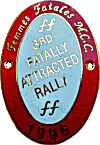 Fatally Attracted motorcycle rally badge from Jean-Francois Helias