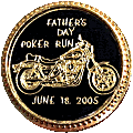Fathers Day motorcycle run badge from Jean-Francois Helias