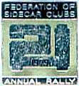 Federation Of Sidecar Clubs motorcycle rally badge from Jan Heiland