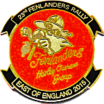 Fenlanders motorcycle rally badge from Jean-Francois Helias