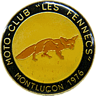 Fennecs motorcycle rally badge from Jean-Francois Helias