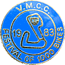 Festival of 1000 Bikes motorcycle race badge from Jean-Francois Helias
