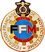 FFM (France) motorcycle fed badge from Jean-Francois Helias