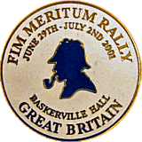 FIM Meritum motorcycle rally badge from Ken Horwood
