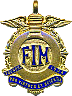 FIM (International) motorcycle fed badge from Jean-Francois Helias
