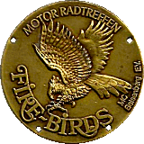 Firebirds motorcycle rally badge from Jean-Francois Helias