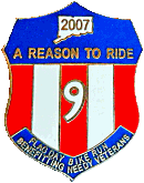 Flag Day motorcycle run badge from Jean-Francois Helias