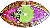 Fly In The Eye motorcycle rally badge from Jean-Francois Helias