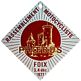 Foix motorcycle rally badge from Jean-Francois Helias