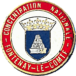 Fontenay Le Comte motorcycle rally badge from Jean-Francois Helias