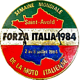 Forza Italia motorcycle rally badge from Ken Horwood