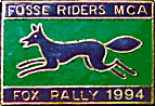 Fox motorcycle rally badge from Nigel Woodthorpe