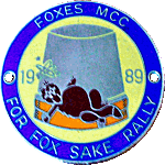 For Fox Sake motorcycle rally badge from Jean-Francois Helias