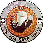 For Fox Sake motorcycle rally badge from Nigel Woodthorpe
