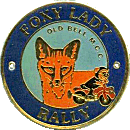 Foxy Lady motorcycle rally badge from Alan Kitson
