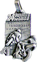 Francorchamps Liege motorcycle race badge from Jean-Francois Helias