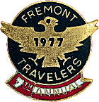 Fremont Travelers motorcycle rally badge from Jean-Francois Helias