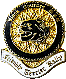 Friendly Terrier motorcycle rally badge from Jean-Francois Helias